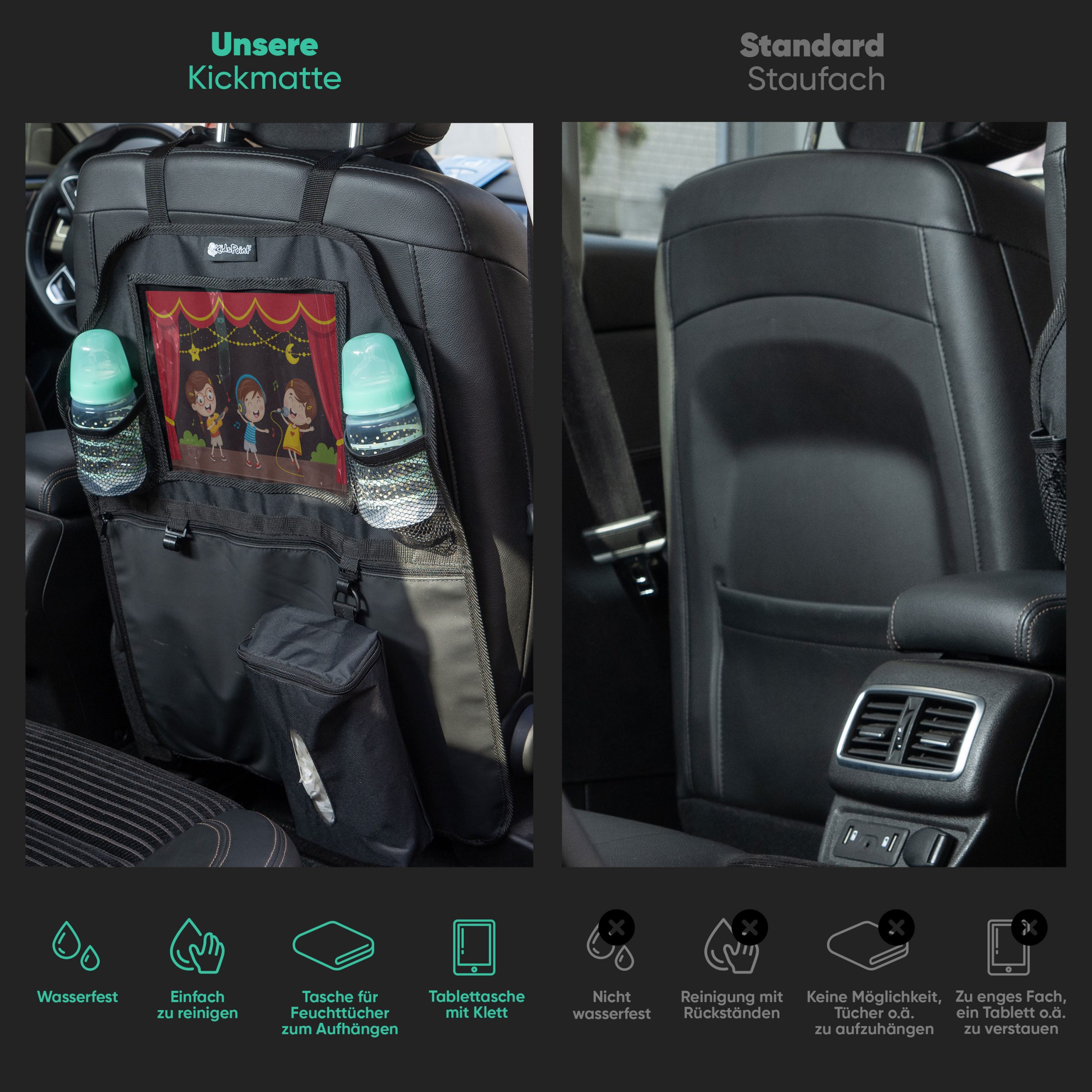 Personalisierter Auto Organizer Autositz Rückenlehnenschutz